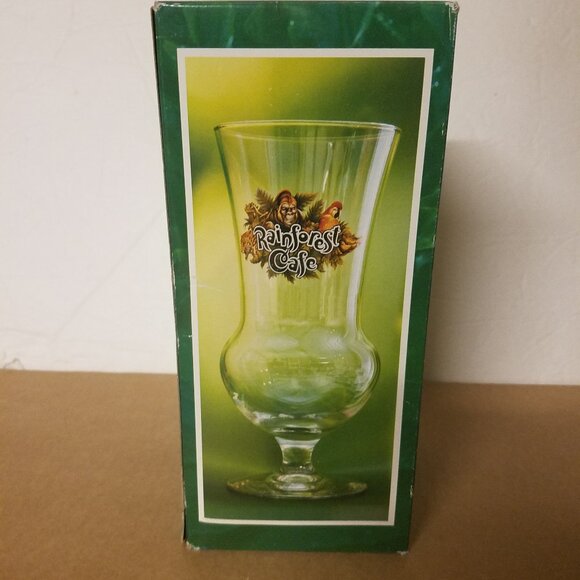 Rainforest Cafe "Boston" Collector's Hurricane Glass - Picture 2 of 5